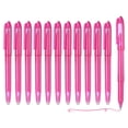 thumbnail image 1 of Uxcell 12Pcs Erasable Gel Pens, 0.5mm Fine Point Heat Erasable Marking Pen with Cap Smooth Writing Fabric Markers for Sewing Drawing Writing Planner, Pink Ink, 1 of 6