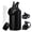Magic Black, variant on 40oz Insulated Stainless Steel Water Bottle with Straw & Spout Lid, Leakproof Flask with Paracord Handle, BPA-Free