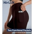thumbnail image 5 of Nirlux Womens Biker Shorts With Pockets-Yoga Shorts For Women Regular & Plus Size For Gym & Yoga Size 4, 6" Inseam, Coffee Beans, 5 of 6