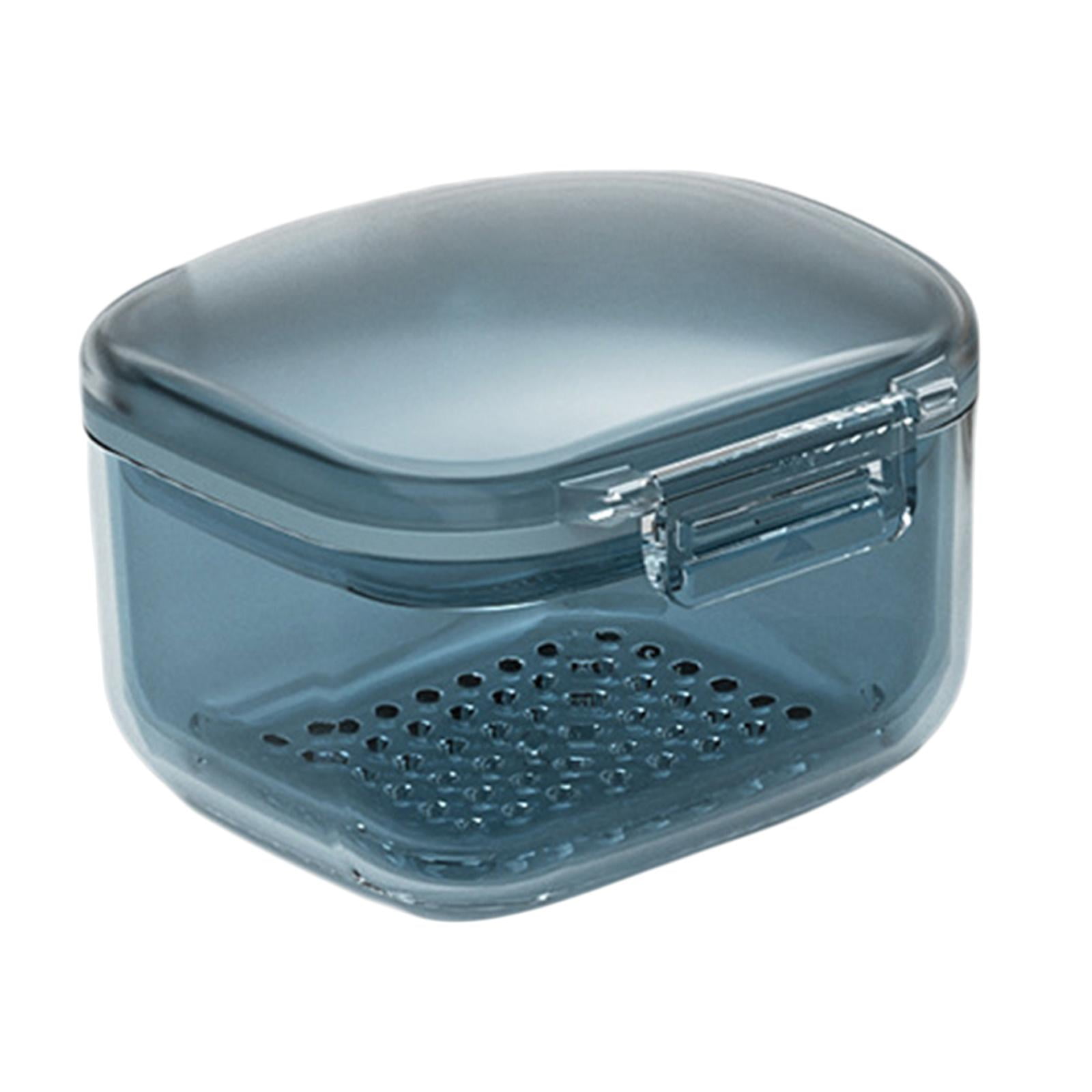 Retainer Cleaner Case Cup with Strainer Basket, False Storage and Dry ...