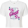 thumbnail image 3 of Marvel X-Men - Gambit Playing Card - Juniors Cropped Graphic T-Shirt, 3 of 5