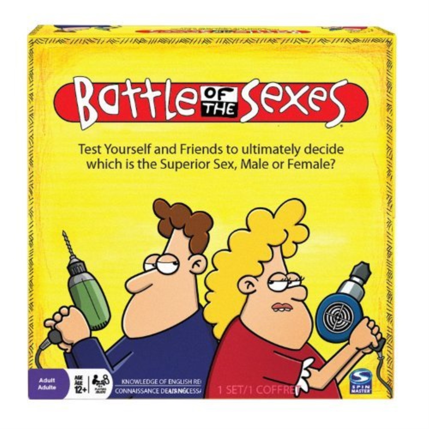 Battle of the Sexes Board Game W Bonus Quelf Card Game