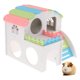 thumbnail image 3 of Pequeño Escondite para Mascotas Inicio Doble Capas Hamster Villa Casa Jaula Jugar Juguete Sunnimix Hamster Hideout Villa House, 3 of 8
