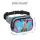 thumbnail image 4 of Easygdp Beach Flamingo Trio Fanny Packs para Mujeres y Hombres, Bolsa de Cinturón, Bolsos de Cruz para Trabajo/Correr/Senderismo, 4 of 9