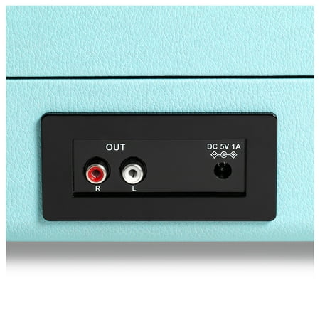 Victrola - Journey+ Bluetooth Suitcase Record Player with Matching Record Stand - Teal