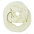 thumbnail image 2 of Wrapables® Winter Warm Knitted Infinity Scarf and Beanie Hat Set, White, 2 of 7