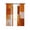 White Brown Yellow, variant on Blue Geometric Blackout Curtains, Light Blocking Print Window Curtains, Watercolor Ombre Modern Abstract Art Thermal Insulated Window Drapes for Living Room Kitchen Cafe 2 Panels, 104"W x 63"L