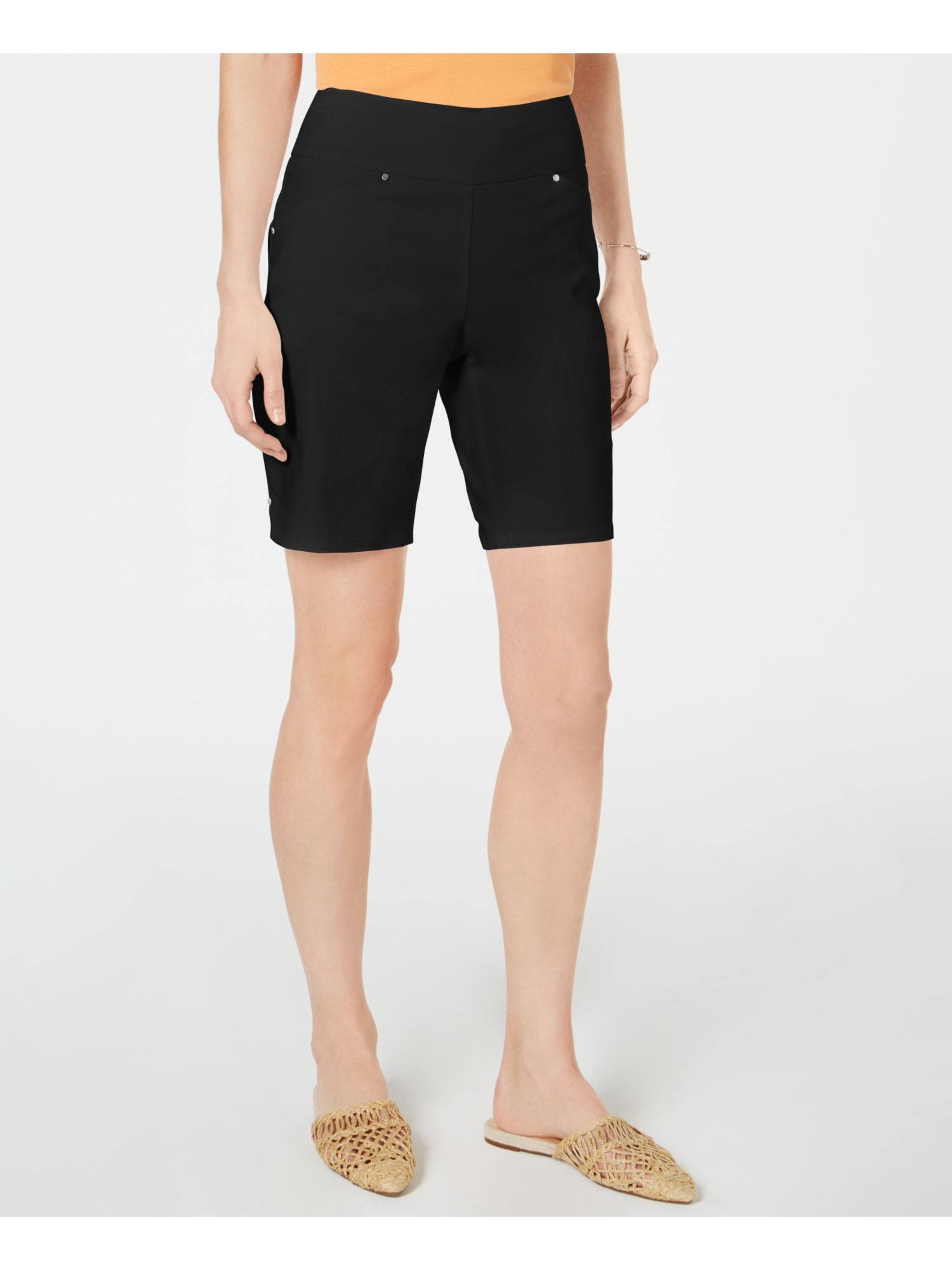 INC Womens Black Bermuda Wear To Work 