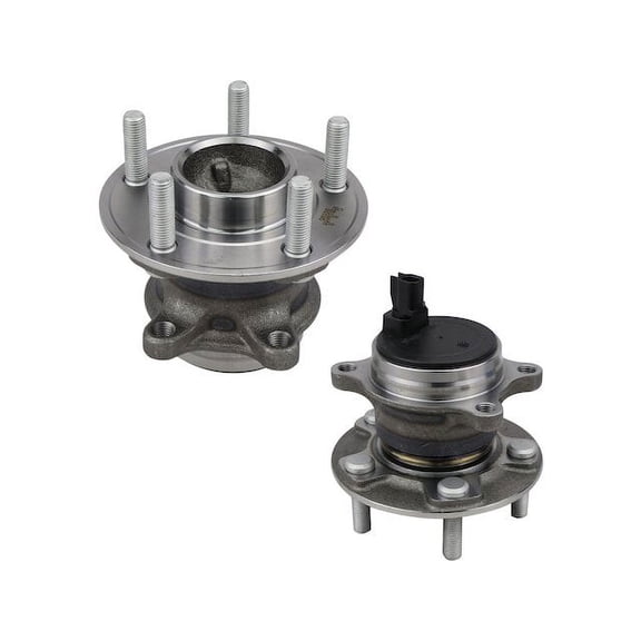 Rear Wheel Bearing Hub Assembly - Set of 2 - Compatible with 2012 - 2018 Ford Focus FWD 1.0L 3-Cylinder 2013 2014 2015 2016 2017