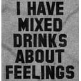 thumbnail image 2 of Mixed Drinks About Feelings Drinking Unisex Plus Size Graphic Tee Brisco Brands 2X, 2 of 6
