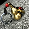 thumbnail image 4 of 1PC Brass Keychain Calabash Copper Pendant Car Auto Keychain Key Ring Organizer, 4 of 8