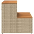 thumbnail image 4 of vidaXL Marchepied pour Spa Beige 50x50x50,5 cm en Poly Rotin et Acacia Massif, 4 of 5