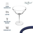 thumbnail image 6 of Luigi Bormioli Backdoor 20's | Set of 4 Hemmingway Special 8.25 Oz Cocktail Glasses | Titanium Reinforced Stem | SON-hyx Crystal | Sinuous Design Mixed Drink Glass | Dishwasher Safe | Made In Italy, 6 of 8