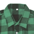thumbnail image 4 of HAOMEILI Men's Button Down Regular Fit Long Sleeve Plaid Flannel Casual Shirts, 4 of 7