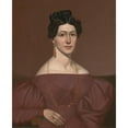 thumbnail image 3 of Orlando Hand Bears 20x24 Black Modern Framed Museum Art Print Titled - Portrait of Eliza C. Ayres (1840), 3 of 5