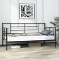 thumbnail image 2 of Giantex Twin Size Metal Daybed Frame with Sturdy Metal Slat Support, Black, 2 of 8