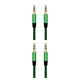 thumbnail image 1 of Tholdsy 3.5mm a cable reproductor de música cable auxiliar teléfono inteligente estéreo cable de audio portátil sonido del coche accesorio Verde 2Conjunto, 1 of 6