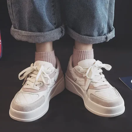 

Women‘s Anti-slip Casual Shoes Low Top Lace Up Platform Walking Shoes Women‘s Flat Footwear