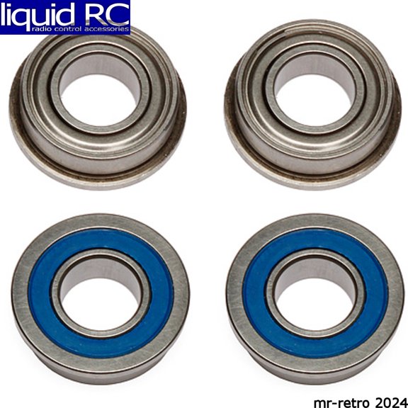 Associated 91565 8x16x5mm FT Sealed Flanged Ball Bearings (4)