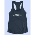 thumbnail image 3 of Cetacea Narwhal Racerback Tank Women -June Erica Vess Designs, Female Large, 3 of 4