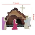 thumbnail image 7 of Moocorvic Nativity Scene Empty Tomb, Outdoor Wooden Empty Tomb Easter Scene Christian Easter Decorations Religious Gifts Easter Party Supplies, 7 of 7