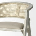 thumbnail image 6 of Mercana Tabitha 26.75" Cream Fabric/Rattan Seat Beige Wood Counter Stool, 6 of 7