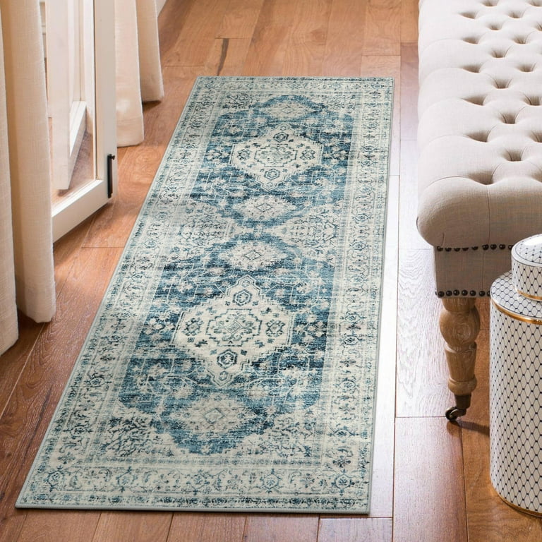 Lahome Moroccan Washable Runner Rug - 2x6 Non-Slip Soft Carpet For Kitchen, Hallway, Bathroom