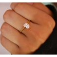 thumbnail image 4 of vylahjewellery 14K Yellow Gold Solitaire Ring 1 Ct Oval Cut Diamond Wedding Promise Ring for Her, 4 of 5