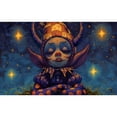 thumbnail image 7 of Rateoe Dreamy Jester Under Stars Pattern Canvas College Laptop Backpack,Travel Daypack,Durable Rucksack Travel Notebook Bag School Backpack Book Bag for Men Women-Small, 7 of 7