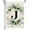 J, variant on Monogram Letter U Garden Flag Floral 12x18 Inch Double Sided for Outside Small Burlap Family Last Name Initial Yard Flag
