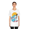 thumbnail image 4 of Little Rabbit Butterfly Sun Playful Happy Nice Unisex Jersey T- Shirts, 4 of 10