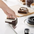 thumbnail image 4 of Esponja para limpiar cocina, limpiador de esponjas abrasivas de diamante con mango reemplazable para ollas y sartenes, goma de borrar para hierro fundido y utensilios antiadherentes, 4 of 7