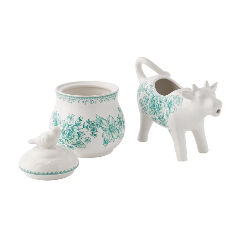 The Pioneer Woman Agatha Sugar Bowl and Creamer Set photo 1