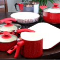 thumbnail image 4 of Oster Cocina San Jacinto 9-Piece Aluminum Cookware Set in Red Speckle, 4 of 4