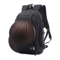 thumbnail image 1 of Jumpingount Bolsa de baloncesto duradera, impermeable y desmontable, bolsa de malla incluida, con compartimento para zapatos Mochilas negro, 1 of 6