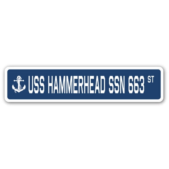 USS HAMMERHEAD SSN 663 Street Sign us navy ship veteran sailor gift