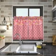 thumbnail image 7 of Ice Cream Kitchen Curtains 2 Panels UV Protected Tier Curtains, Half Window Curtains Kitchen Tiers for Guest Room Bathroom Sink Laundry Room Basement,24 x 27 Inch, 7 of 7
