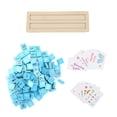 thumbnail image 3 of Juguete De Aprendizaje De Matemáticas, Bloque De Construcción De Número De Alfabeto De Haya Duradero Azul Resistente Para Niños En Edad Preescolar ANGGREK BB2013, 3 of 8