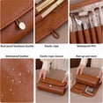 thumbnail image 3 of Youersen Leather Makeup Brush Case, Professional Makeup Organizer Roll Bag for Travel, Brown, 3 of 6