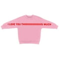 thumbnail image 5 of I Love You This Much Matching Sweatshirts for Men Women Couples Letter Printed Long Sleeve Adult Crewneck Sweatshirt Creative Casual Oversized Valentine'S Day Sweatshirt M, 5 of 5