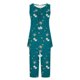 thumbnail image 5 of Conjunto de Ropa de Salón para Mujer Cuello Redondo Blusa sin Mangas Sólida Y Pantalones Cortos de Cintura Elástica Pantalones, Pantalones Cortos de Verano para Mujeres, 5 of 7