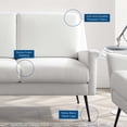 thumbnail image 7 of Modway Chesapeake Upholstered Fabric Sofa in Black White, 7 of 7