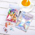 thumbnail image 4 of 100 Pieces Smell Proof Bags Holographic Packaging Bags Storage Bag For Food Storage, 4 of 4
