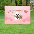thumbnail image 2 of Happy Valentine's Day Maltese holding flowers Yard Sign Maltese Dog Lover Gifts Idea Outdoor Home Lawn Garden Porch Decor - 3005, 2 of 5