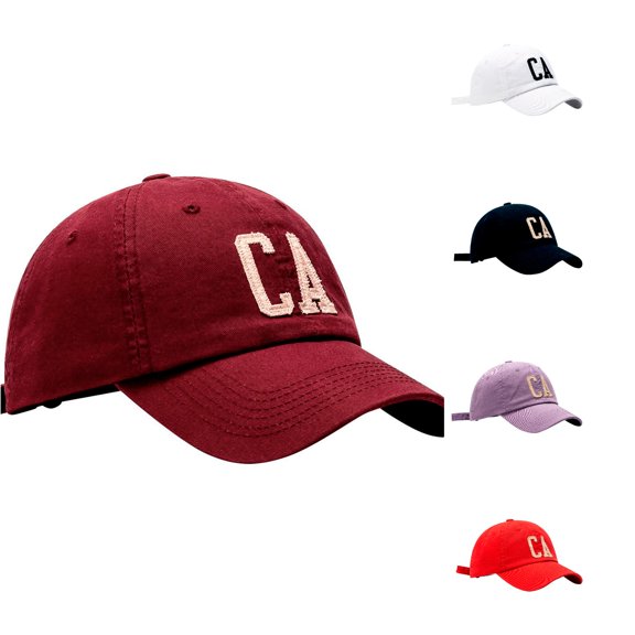 LiuXxxx Unisex Summer Sun Baseball Cap with Wide Brim for Outdoor Sports Fishing Travel Adjustable Breathable Lightweight Casual Wine
