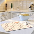thumbnail image 6 of Heart and Circle Dish Drying Mat 16x18 Absorbent Microfiber Draining Rack Pad for Kitchen Counter Sink, 6 of 8