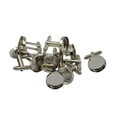 thumbnail image 1 of 10 Piezas de Cobre, Gemelos Redondos, Joyería para Hombres, Manualidades de Bricolaje, Base de Ajuste en Blanco de 16 Mm Zulema Gemelos para hombres, 1 of 8