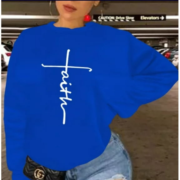 Faith Sweatshirt (Royal Blue)