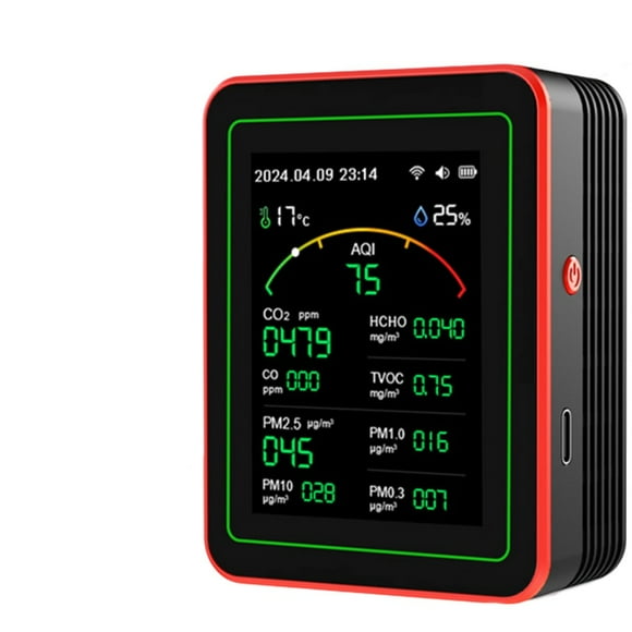 BTOER 15in1 for Smart Air Quality Monitor Air Quality Tester Real Time For Home And Office
