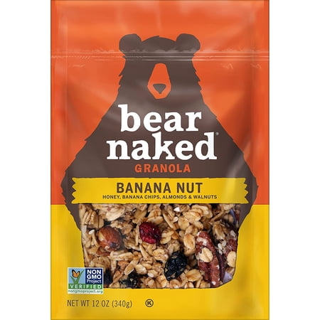Bear Naked Maple Pecan Granola - Non-GMO, Kosher Dairy, Whole Grains - 12 Oz (Pack of 6)